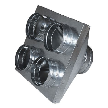 Rozbočovací skříňka 160/4x125 mm (raketa), pozink